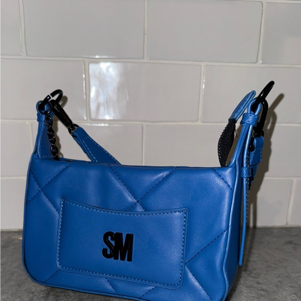 Blue Quilted Women's Bag